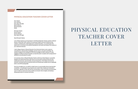 Physical Education Teacher Cover Letter