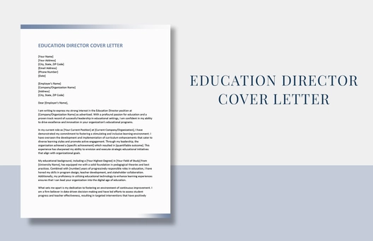 Education Director Cover Letter
