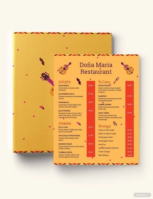 Creative Mexican Menu Template