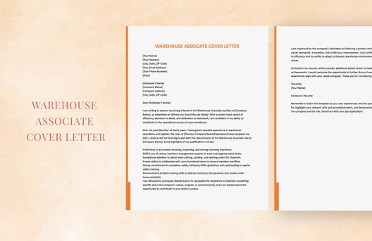 Warehouse Associate Cover Letter