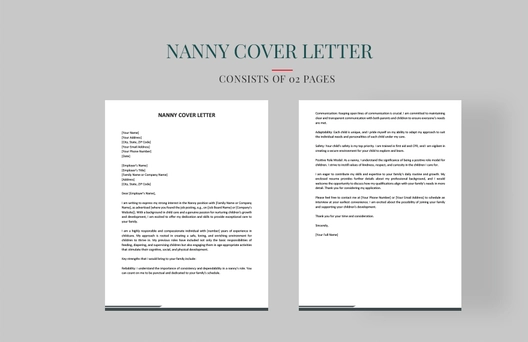 Nanny Cover Letter Nanny Cover Letter