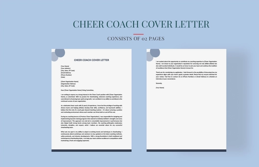 Cheer Coach Cover Letter