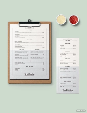 Rustic Menu Template