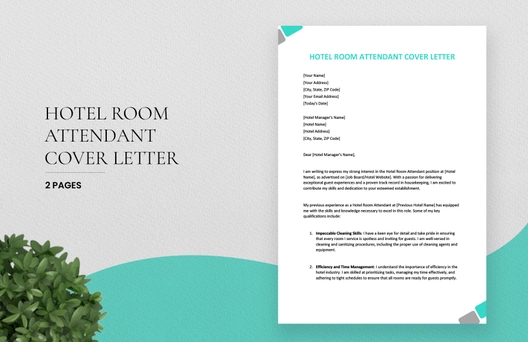 Hotel Room Attendant Cover Letter