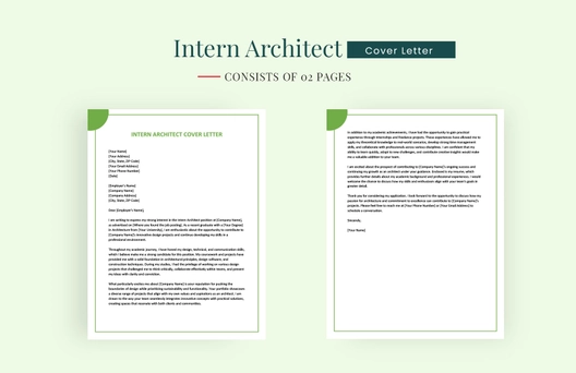 Intern Architect Cover Letter