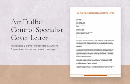Air Traffic Control Specialist Cover Letter