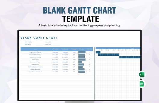 Blank Gantt Chart Template