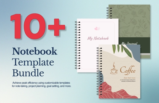 10+ Notebook Template Bundle