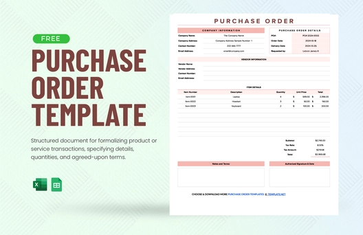 Purchase Order Template
