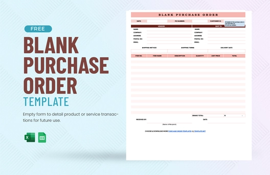 Blank Purchase Order Template