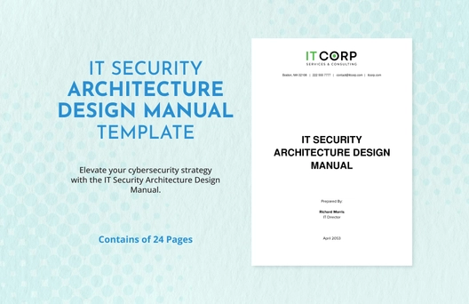 IT Security Architecture Design Manual Template