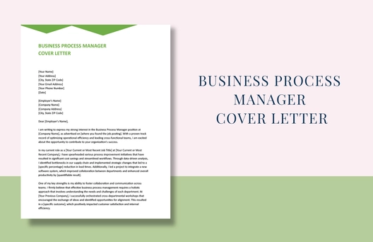 Business Process Manager Cover Letter