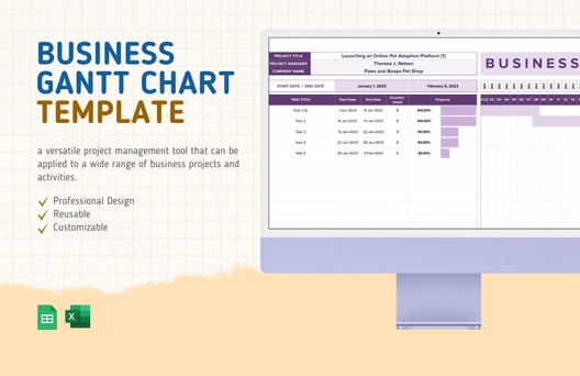 Business Gantt Chart Template