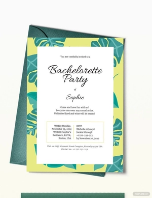 Bachelorette Invitation Template