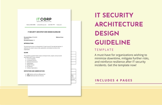 IT Security Architecture Design Guideline