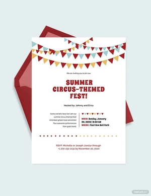 Circus Invitation Template