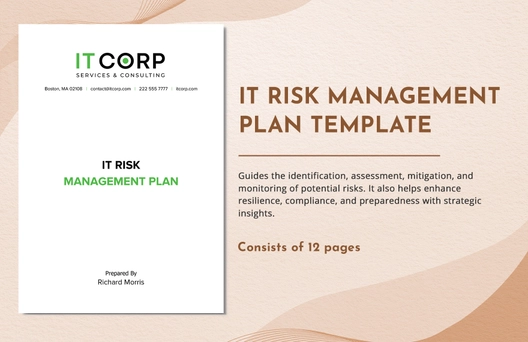 IT Risk Management Plan Template
