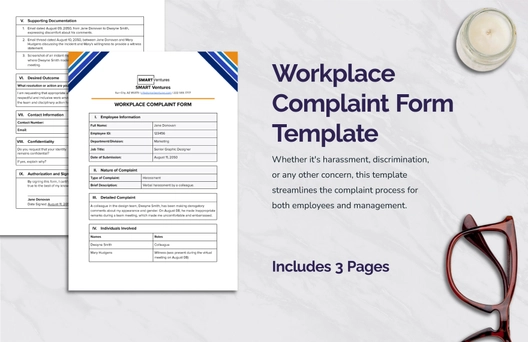 Workplace Complaint Form Template