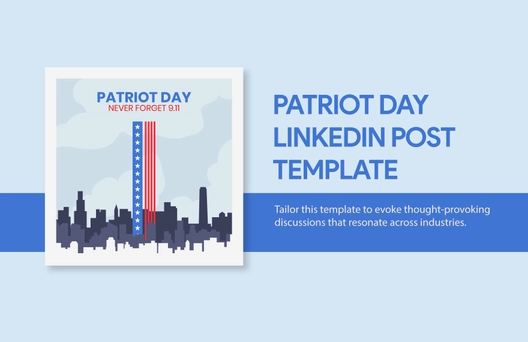 Patriot Day LinkedIn Post Template