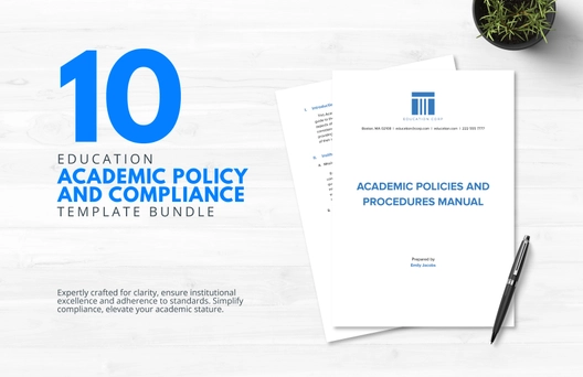 10 Education Academic Policy and Compliance Template Bundle