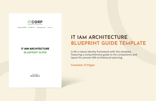 IT IAM Architecture Blueprint Guide Template