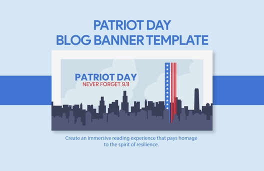 Patriot Day Blog Banner Template