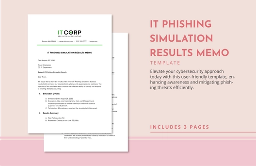 IT Phishing Simulation Results Memo Template