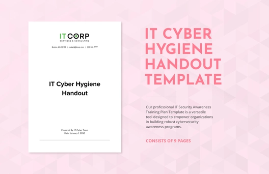 IT Cyber Hygiene Handout Template