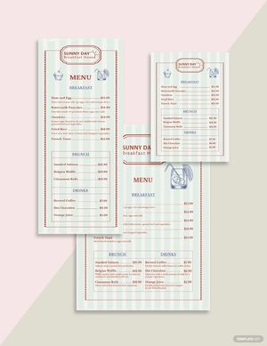 Vintage Menu Template