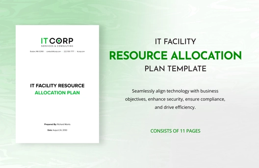 IT Facility Resource Allocation Plan Template