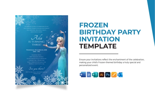 Frozen Birthday Party Invitation Template Frozen Birthday Party Invitation Template