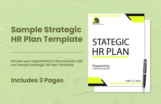 Sample Strategic HR Plan Template