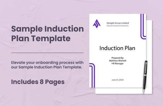Sample Induction Plan Template