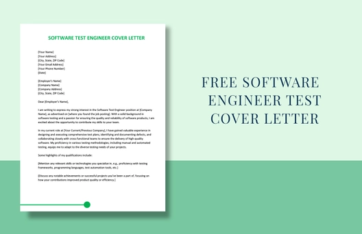 Software Test Engineer Cover Letter
