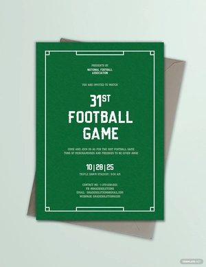 Football Invitation Template