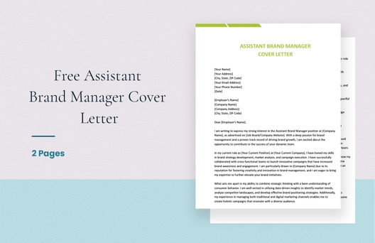 Assistant Brand Manager Cover Letter
