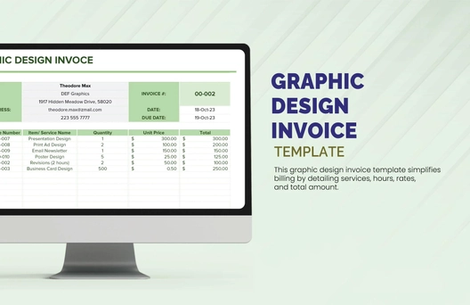 Graphic Design Invoice Template