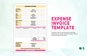 Expense Invoice Template