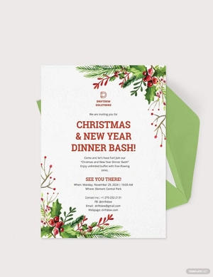 Holiday Dinner Invitation Template