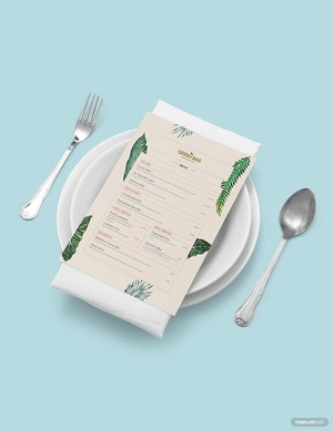 Rustic Bar menu Template
