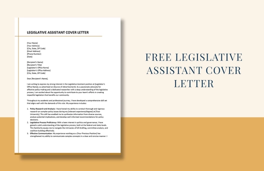 Legislative Assistant Cover Letter