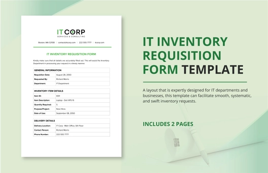 IT Inventory Requisition Form Template