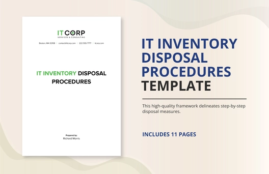 IT Inventory Disposal Procedures Template