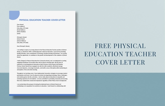 Physical Education Teacher Cover Letter