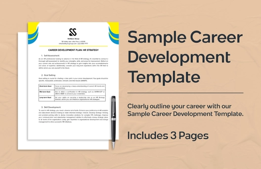 Sample Career Development Template Sample Career Development Template