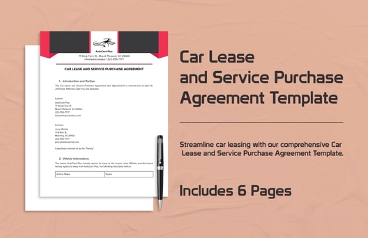 Car Lease and Service Purchase Agreement Template