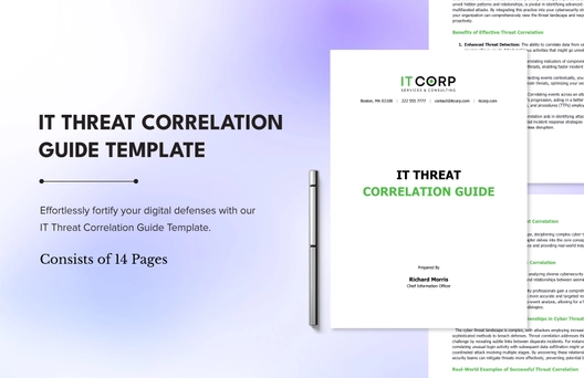 IT Threat Correlation Guide Template