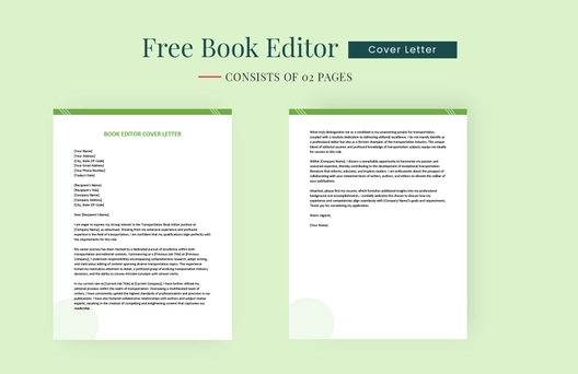 Book Editor Cover Letter