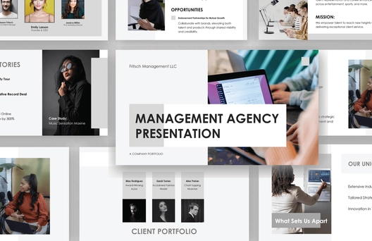 Management Agency Presentation Template