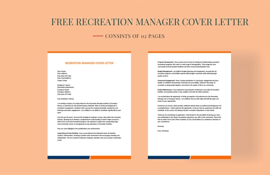 Recreation Manager Cover Letter